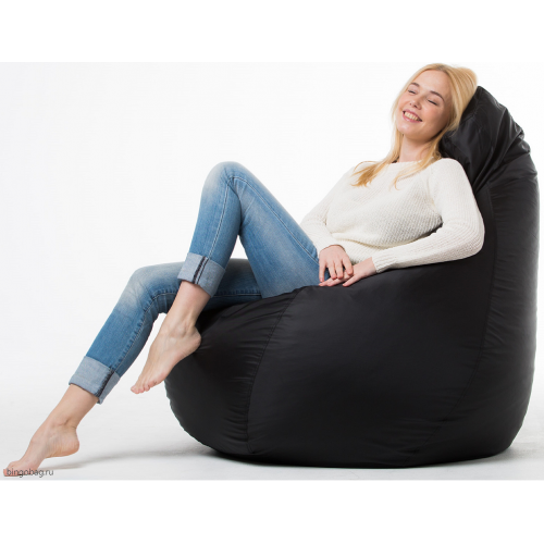 Кресло Груша из Оксфорда 420D, размер "XL", черного цвета