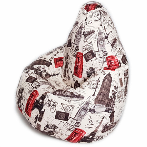 Кресло мешок груша "Paris" из велюра купить в Кишиневе - BeanBag.md