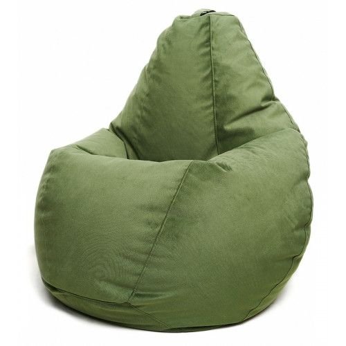 Fotoliu BeanBag din velur Maserrati, marimea "L" culoarea verde