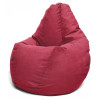 Fotoliu BeanBag din velur Maserrati, marimea "L" culoarea bordo