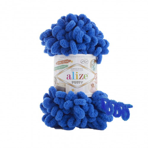 Alize Puffy 141 Синий — яркая и универсальная пряжа