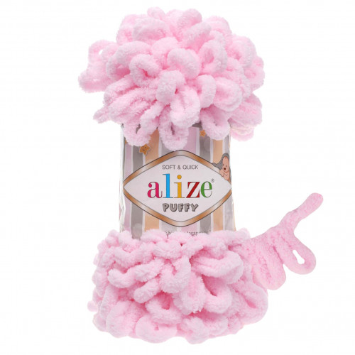 Alize Puffy Roz pal – Căldura familiei în fiecare ghem