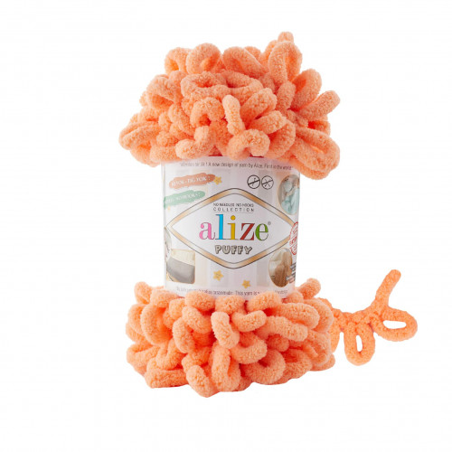 Alize Puffy Коралловый – Яркий оттенок для вашего летнего творчества