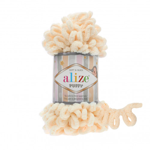 Alize Puffy 742 Ванильный — нежный оттенок для уюта и тепла