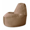 Fotoliu Bean Bag Lux din velur, culoare latte