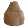 Fotoliu Bean Bag Lux din velur, culoare latte