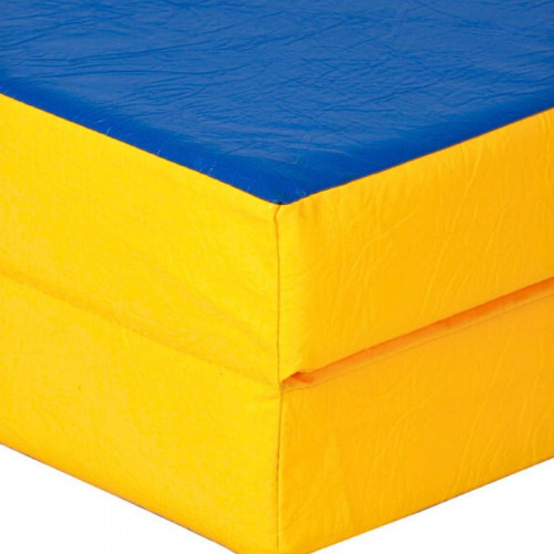 Saltea sport pliabilă 100×200×10 cm din piele ecologică — pentru gimnastică și fitness