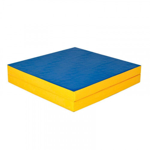 Saltea sport pliabilă 100×200×10 cm din piele ecologică — pentru gimnastică și fitness