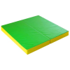 Saltea gimnastică pliabilă 100×100×10 cm din piele ecologică