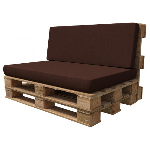 Коричневые подушки для мебели из поддонов – стиль и уют от BeanBag.md  