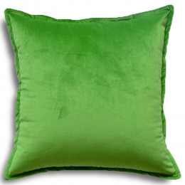 Pernă din velur 45x45cm, culoare verde